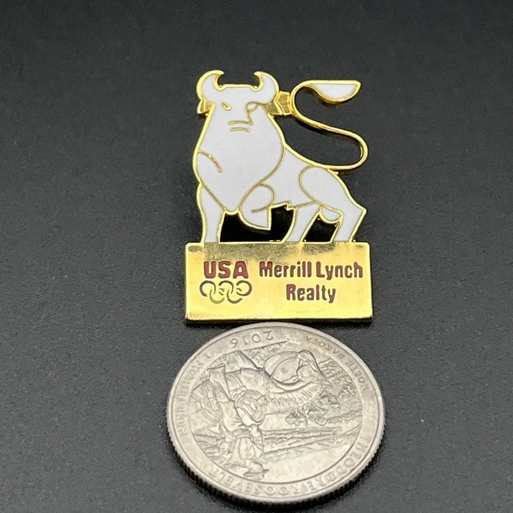 Vintage Olympic Games Merrill Lynch Realty Team USA‎ Sponsor Lapel Hat Pin